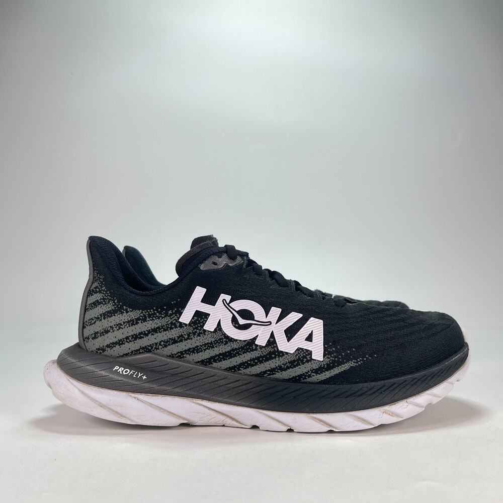Hoka Mach 5 Black Castlerock Athletic Running Shoes 1127893 BCSTL Mens Size 8.5D